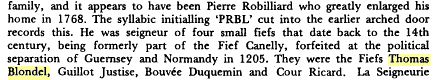 Fief Blondel 14th century?